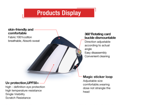 Full Face Sun Protection Visor UV Anti-ultraviolet - Image 2
