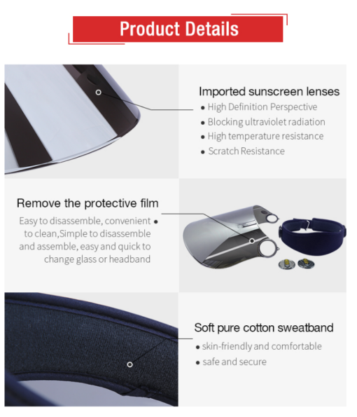 Full Face Sun Protection Visor UV Anti-ultraviolet - Image 3