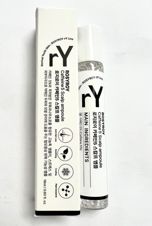 Rosyroy Caffeine 5 Scalp Ampoule 18 ml / 0.60fl.oz. *Product expires 9/2026