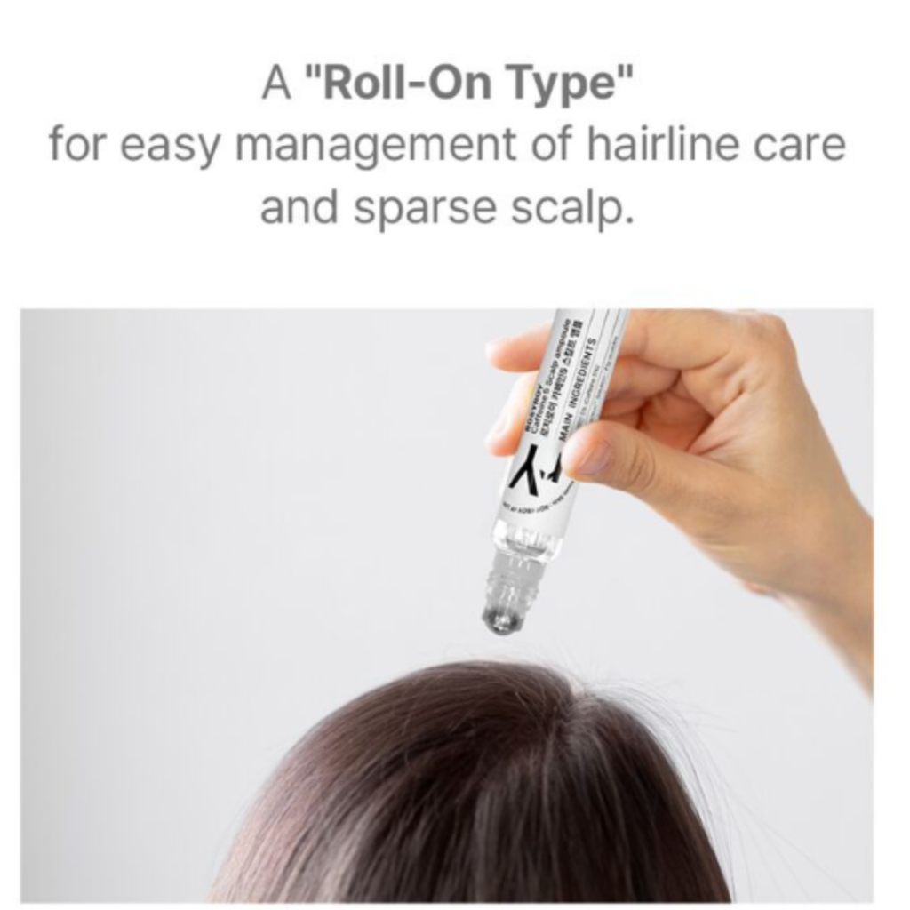 Rosyroy Caffeine 5 Scalp Ampoule 18 ml / 0.60fl.oz. *Product expires 9/2026 Roll-On Ampoule for Hair Loss & Scalp Care Salicylic Acid – Helps exfoliate dead skin cells and remove scalp buildup. L-Menthol – Provides a refreshing cooling effect for the scalp. Panthenol – Helps nourish and condition the hair. Caffeine – Helps maintain a healthy oil and moisture balance on the scalp. Plant-derived caffeine extracted from green coffee beans helps reduce hair loss and supports a healthy scalp environment. Additionally, cytokines stimulated by caffeine may help promote healthy hair growth.* Ficus carica (Fig) Vesicles – Figs contain natural proteolytic enzymes that help break down and remove dead skin cells from the scalp. Rich in polyphenols, they also help replenish essential nutrients, supporting a healthier scalp condition.* *Claims are based on the characteristics of the raw ingredients. Results may vary depending on individual conditions. Ingredients: Water, Caffeine (5%), Niacinamide, 1,2-Hexanediol, Butylene Glycol, C12-14 Pareth-12, Methyl Disopropyl propionamide, Ficus Carica (Fif) Vesicles, Ammonium Acryloyldimethyltaurate/VP Copolymer, Arginine, Salicyclic Acid, Panthenol, Glycerin, Menthol, Juniperus Virginiana Oil, Citrus Aurantium Bergamia (Bergamot) Fruit Oil, Rosmarinus Officinalis (Rosemary) Leaf Oil, Citrus Aurantium Bergamia (Bergamot) Fruit Oil, Rosmarinus Officinalis (Rosemary) Leaf Oil, Disodium EDTA, Pinus Sylvestris Leaf Oil, Lavandula Hybrida Oil, Copaifera Officinalis (Balsam Copaiba) Resin, Melaleuca Alternifolia (Tea Tree) Leaf Oil, Mentha Piperita (Peppermint) Oil, Cupressus Sempervirens Leaf/Nut/Stem oil, Linalool, Limonene HAIR