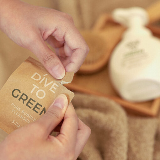 Lon.G DIVE TO GREEN Pure Bubble Cleanser 3.2g*3EA *Product expires 7/2025 - Image 4