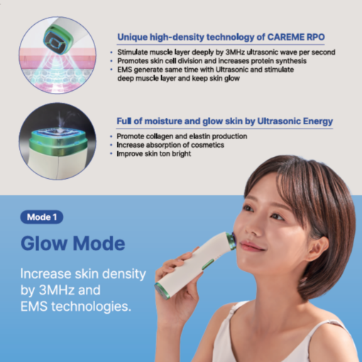CAREME PRO 700g 4in 1 Beauty Device & RF + ULTRA-SONIC + EMS + LED | Improving Anti-aging Lifting Glow Skin Made in Korea - Image 6