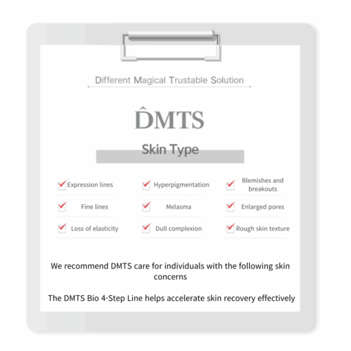 DMTS Bio Skin care line recommended skin