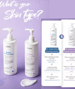 Dr.Sante Azulene Soother Cleansing Milk (200ml / 500ml)