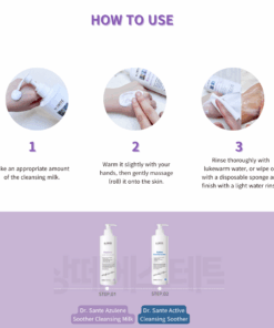 Dr.Sante Azulene Soother Cleansing Milk (200ml / 500ml)