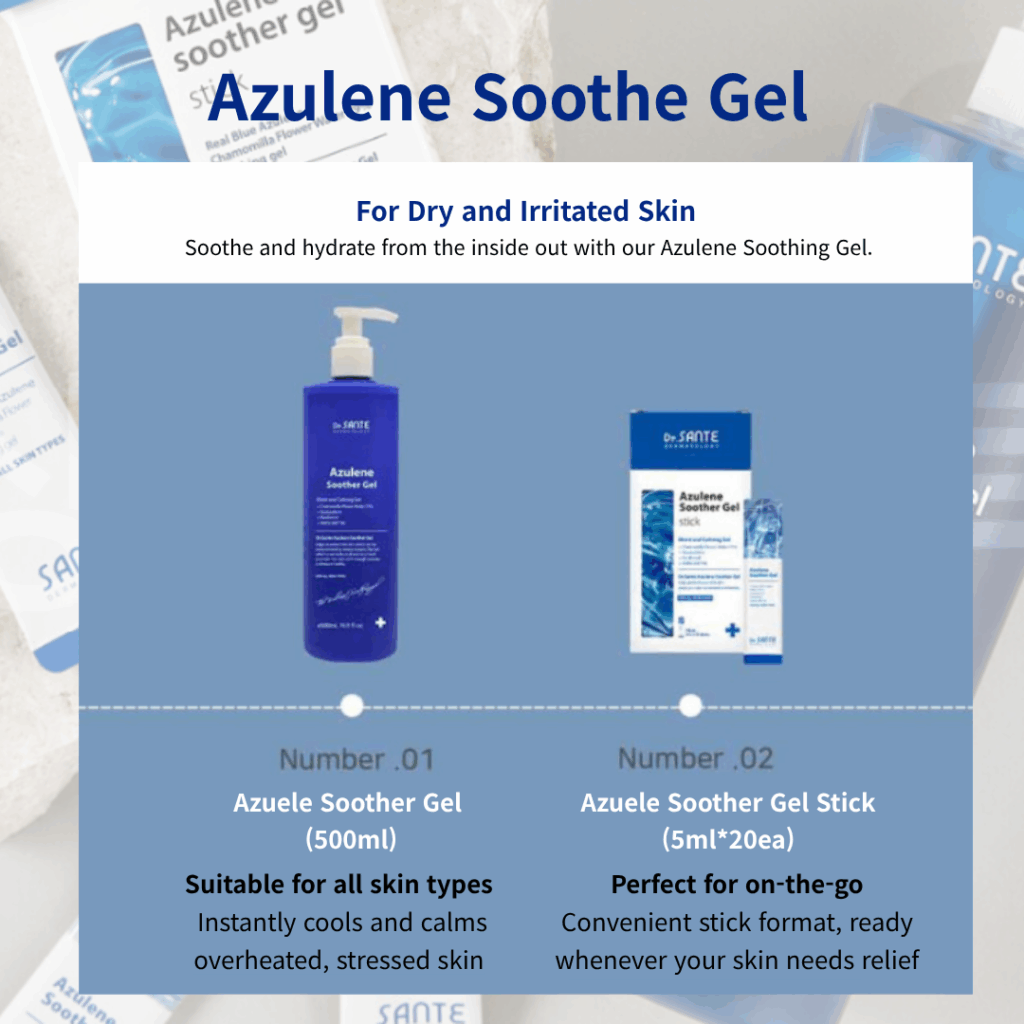 Dr. Sante Azulene Soother Gel Stick (5mlX20ea) / (500ml)