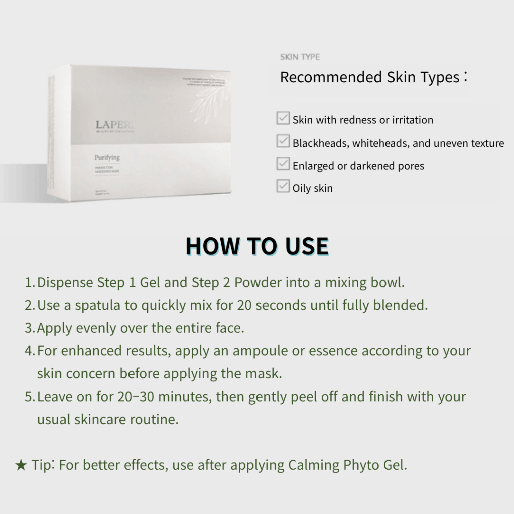 Laperi Purifying Perfection Modeling Mask (Gel 60g + Powder 6g)