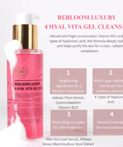 Rebloom Luxury 4 Hyal Vita Gel Cleansing (200ml)