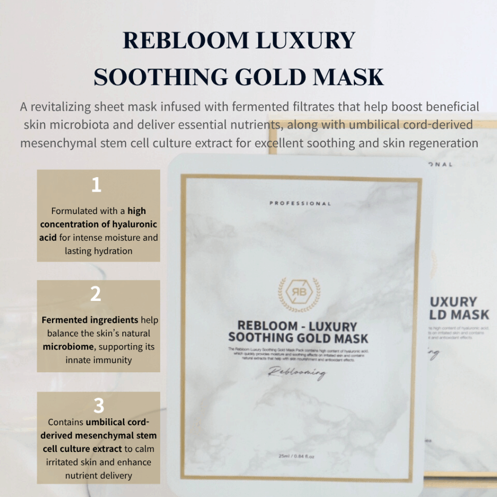 Rebloom Luxury Soothing Gold Mask (25ml*5sheets)