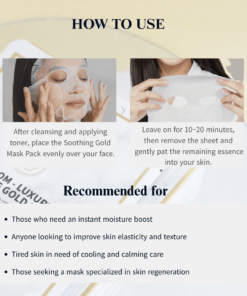 Rebloom Luxury Soothing Gold Mask (25ml*5sheets)