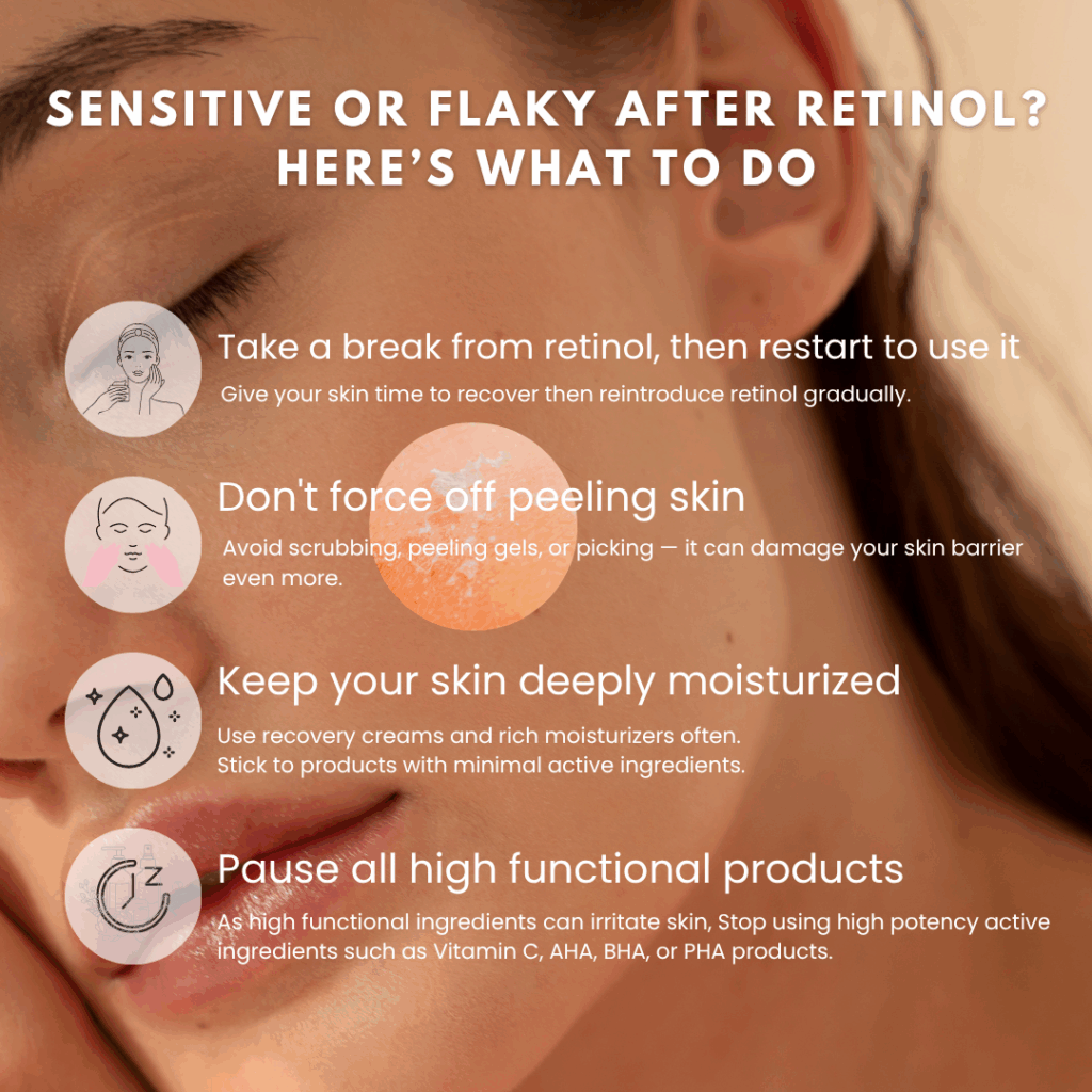 Sensitive or flaky after retinol? Here's what to do