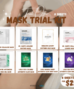 Mask Trial Kit (Top 8 facial masks)