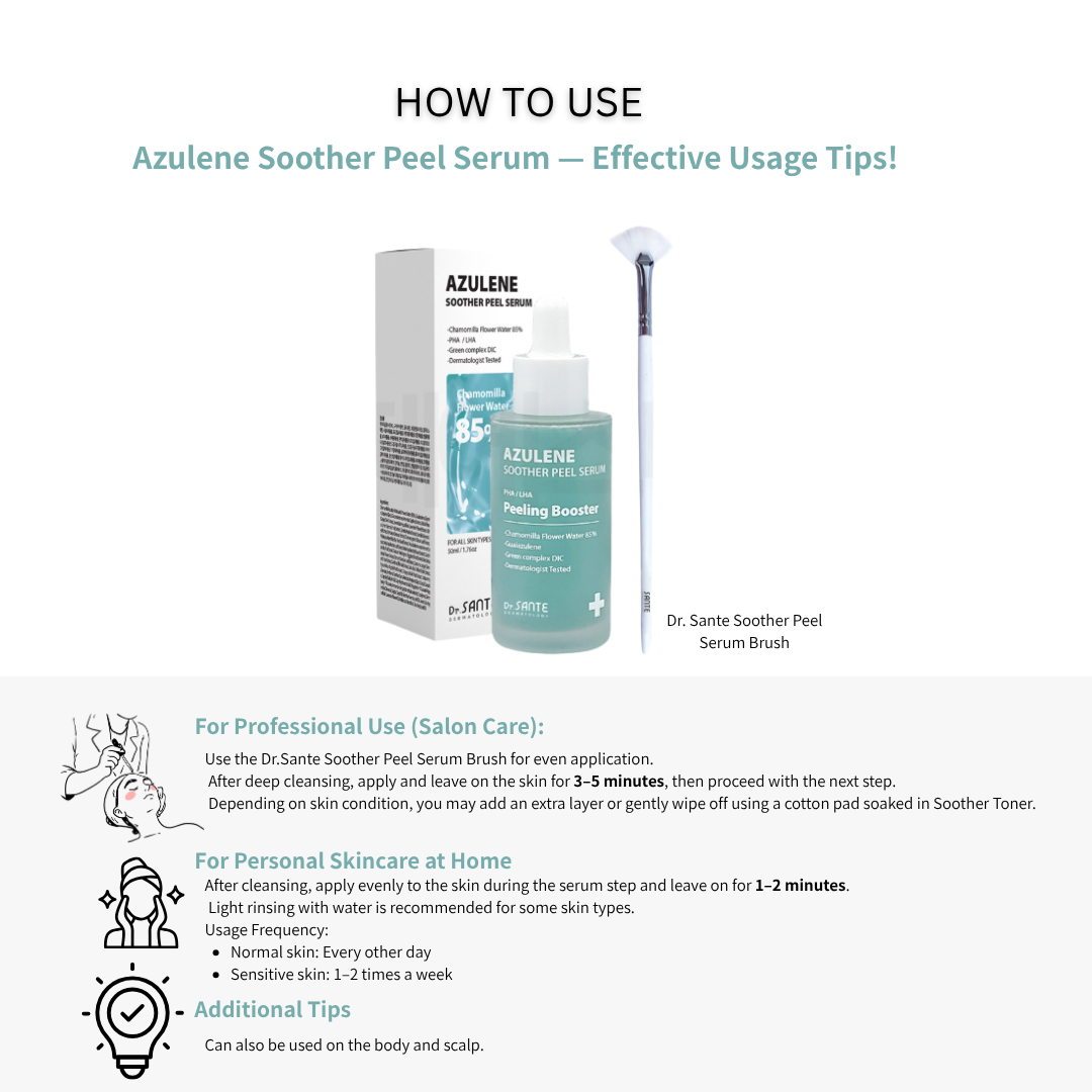 Dr. Sante Azulene Soother Peel Serum (50ml) + BRUSH - Image 7