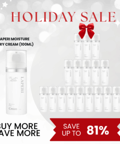 Laperi Moisture Fairy Cream (100ml) Log in or register now to access special pricing. Laperi is a professional aesthetic skincare brand that captures the safe, stable, pure, and harmless energy of nature. Elevate your skin’s natural power with Laperi’s professional skincare solutions. Laperi Moisture Fairy Cream (100ml) Rich cream that strengthens skin barrier and giving hydration with calming effect Ingredients Purified water, glycerin, caprylic/capric triglyceride, coconut oil, seawater, hydrolyzed hyaluronic acid, 1,2-hexanediol, shea butter, phytosteryl/octyldodecyl lauroyl glutamate, asiatic pennywort extract, fermented black tea extract, milk thistle extract, Portulaca oleracea extract, mugwort extract, Centella asiatica flower oil, sodium hyaluronate, salvia oil, camellia oil, bergamot oil, grapefruit seed oil, evening primrose oil, sea buckthorn oil, allantoin, carbomer, bisabolol, sodium stearoyl glutamate, xanthan gum, adenosine, fructooligosaccharides, beta-glucan, hydroxypropyltrimonium hyaluronate, ceramide NP, butylene glycol, dimethylsilanol hyaluronate, hydrolyzed sodium hyaluronate, potassium hyaluronate, hyaluronic acid, sodium hyaluronate crosspolymer, hydrolyzed hyaluronic acid stearoylphytosphingosine, sodium hyaluronate dimethylsilanol, sodium acetylated hyaluronic acid, phytosphingosine, ethylhexylglycerin, citronellol, geraniol, linalool, limonene