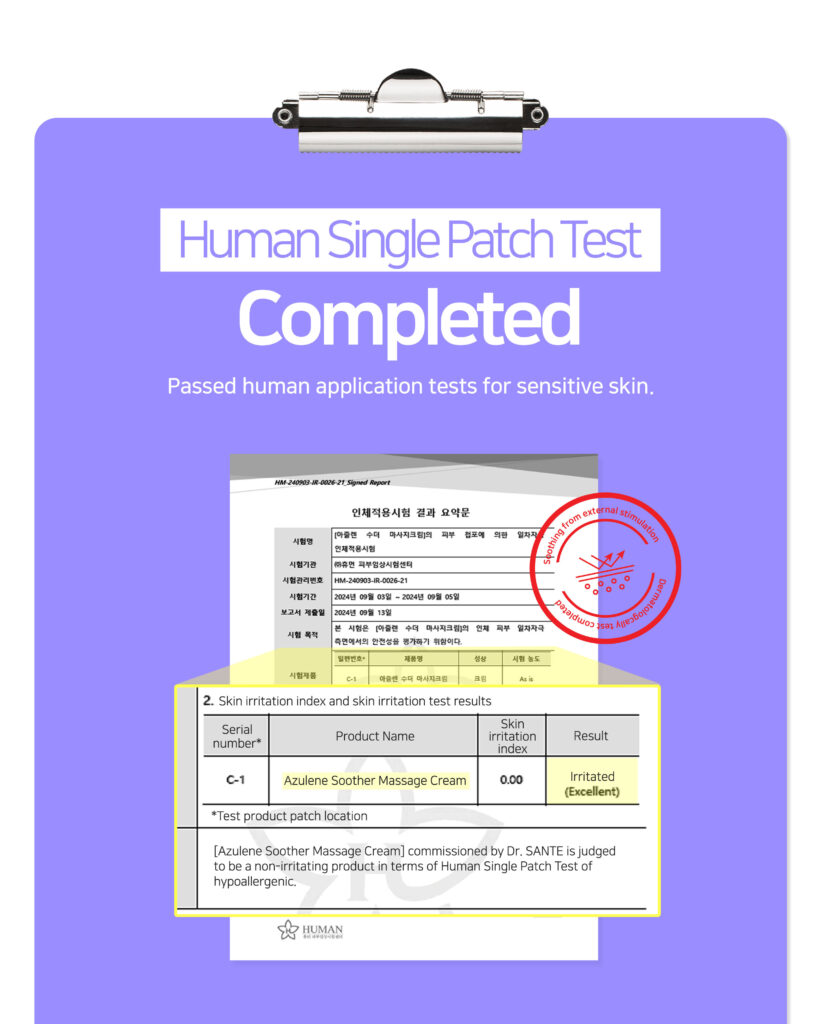 Dr.Sante Azulene Soother Massage Cream (1000ml) body massage, facial massage cream, RF cream, beauty device cream, technique cream