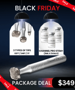 #1 Channel Pro Pen Package Special_Black Friday Sale Option 1.  #1 Channel Pro Pen NEW Device with Metal Case, 3 Tips and Channel Pro Stem+ (5ml*3ea) ** 1 Year Warranty 1 Year Warranty Channel Pro Pen 2.0 Brand New Device with Metal case ,3 Tips (82FT5 , 24RT5 , 3T5), 3 vials of Channel Pro Stem+  Comes with 1 year unconditional warranty! Channel Pro Pen New Device USB Charger Line Metal Case 82Flower Tip 24Round Tip 3Tip Channel Pro Stem+ (5ml*3ea) 1 Year unconditional warranty Option 2.  #1 Channel Pro Pen NEW Device with 3 Tips and Channel Pro Stem+ (5ml*3ea) ** 1 Year Warranty 1 Year Warranty Channel Pro Pen 2.0 Brand New Device with Metal case ,3 Tips (82FT5 , 24RT5 , 3T5), 3 vials of Channel Pro Stem+  Comes with 1 year unconditional warranty! Channel Pro Pen New Device USB Charger Line 82Flower Tip 24Round Tip 3Tip Channel Pro Stem+ (5ml*3ea) 1 Year unconditional warranty #1 micro channeling pen_ Black Friday Sale