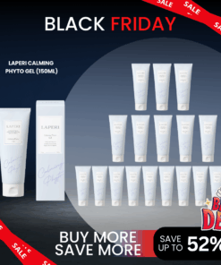 Laperi Calming Phyto Gel (150ml)_Black Friday Sale Log in or register now to access special pricing. Laperi is a professional aesthetic skincare brand that captures the safe, stable, pure, and harmless energy of nature. Elevate your skin’s natural power with Laperi’s professional skincare solutions. Laperi Calming Phyto Gel (150ml) Gentle Calming Gel to soothe and relieve sensitive skin Ingredients Purified water, glycerin, 1,2-hexanediol, methylpropanediol, pentylene glycol, houttuynia cordata extract, mugwort extract, glycine soja (soybean) sprout extract, gold calendula flower extract, matricaire extract, piper extract, aloe vera leaf water, hydroxyethyl ethylcellulose, beta-glucan, ceramide NP, ethylhexylglycerin, sodium PCA, sodium hyaluronate, sodium acetylated hyaluronate, sodium hyaluronate crosspolymer, sodium hyaluronate dimethylsilanol, disodium EDTA, guaiazulene, ethylhexylglycerin