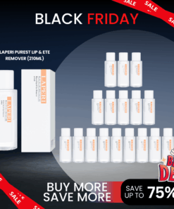 Laperi Purest Lip & Eye Remover (210ml)_Black Friday Sale Log in or register now to access special pricing. Laperi is a professional aesthetic skincare brand that captures the safe, stable, pure, and harmless energy of nature. Elevate your skin’s natural power with Laperi’s professional skincare solutions. Laperi Purest Lip & Eye Remover (210ml) Gentle and mild cleanser for all skin types. Ingredients Purified Water,Ethylhexyl Palmitate ,Dipropylene Glycol,Isohexadecane,Isododecane,Pentylene Glycol,Sodium Chloride,Caprylyl/Capryl Glucoside,Hydroxyacetophenone,Ethylhexylglycerin