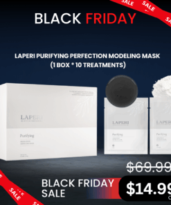 Laperi Modeling Mask (1 box / 10 treatments)_Black Friday Sale Log in or register now to access special pricing. Laperi the nature inspires aesthetic. It is a high-tech modeling mask that does not dry out. It is excellent for hydrating and soothing skin and delivers active ingredients deep into the skin. The Laperi Perfection Modeling Mask is a high-tech facial pack with a special formulation that does not dry for 72 hours. It is used by mixing high-concentration essence gel and high-quality glucose powder without mixing water. Compared to general modeling, it has a very good sense of moisture and cooling, and has excellent adhesion, effectively delivering active ingredients to the depth of the skin. It is convenient because it can be used without weighing, and it is clean because there is no residue left after removal. Laperi Soothing Perfection Modeling Mask (1box /10ea) - Black Friday Sale Price - It is a mask that soothes sensitive and dry skin. Borge extract comfortably soothes red and hot skin, and kelp extract moisturizes and smoothes the texture of the skin. Laperi Firming Perfection Modeling Mas (1box / 10ea) Firming anti-aging mask that sagging and aged skin or stressed skin. Laperi Purifying Perfection Modeling Mask (1box / 10ea) This Modeling mask soothes oily and purifies pores.