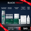 Tender Garden PDRN, Exosome Gift Set (5 items)_Black Friday Sale NEXT-GEN APPLYING “Hydro-Glow Tox” PHYTO PDRN SKIN THEARAPY LINE, The Beginning of True Korean skincare Hydro Glow-tox Care. Transparently Radiant Pure Glow Skin What is included? Tender garden Skin Renewal Dual Boosting Set (90ml) + Essence Tablet (1g) The concentration and stability of Juve*’s active ingredients — once impossible to preserve in diluted liquid form — are now fully retained in an effervescent solid formula for 100% preservation. Tender garden Skin Renewal Pure Serum (1.5ml*5ea) PDRN Hydro-Glow Tox 99.9% Concentrated Transparently Radiant Pure Glow Skin Tender garden Skin Renewal Cream Mask (100ml) Hydra glow water tox wash off mask, sleeping pack, skin renewal cream mask Tender garden Skin Renewal Cream Sheet Mask (30g) – 1sheet Hydro plumping cream sheet mask, soothing, moisturizing, firming facial sheet mask Tender garden Skin Renewal Essence Cream (80ml) Clearly Radiant Power Hydro-toxin Skin Hydro-toxin + Hydro Volume + Hydro Coating = 3-in-1 Care The double synergy effect of glutathione and collagen provides triple radiance care with inner glow, aqua glow, and clear glow for bright and vibrant skin. Key ingredients of Tender Garden Camellia PDRN ; Hydro-toxin Combines high-purity 99% PHYTO PDRN components with 3D moisture technology. This delivers exceptional elasticity-enhancing skin renewal and outstanding well-aging HYDRO-Glow TOX effects. Camellia flowers particularly symbolize winter in Jeju, demonstrating strong vitality by blooming even in the harsh winter cold. Due to their rich components and skin benefits, they are highly popular ingredients in the cosmetics industry. 110 Billion Exosomes ; Hydro Plumping Exosome particles (110 billion) that are 400 times smaller than pores rapidly penetrate the skin, providing firm moisture plumping effects. Exosomes play a role in transporting various bio-derived substances such as signaling molecules, proteins, and hexane to recipient cells. This ingredient is gaining attention in skin beauty and pharmaceutical development. Baby Collagen (17 Amino Acids) ; Hydro Coating Baby collagen that exists only in 1-year-old baby skin provides Hydro coating effects. Natural Moisturizing Factor (NMF) is a substance that naturally exists within the skin to help maintain adequate moisture. While we produce NMF naturally from birth, its distribution is most abundant in baby skin.