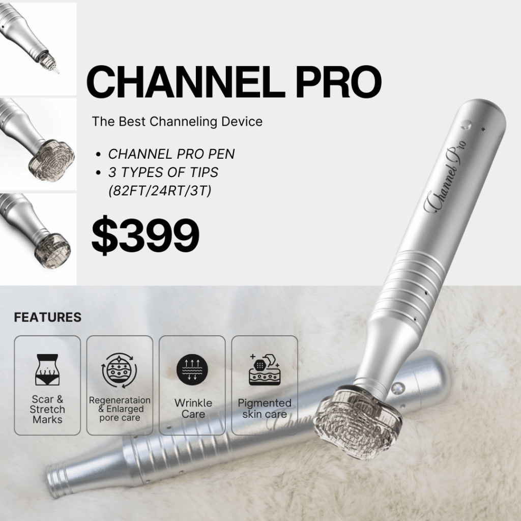 Option 2. #1 Channel Pro Pen NEW Device with 3 Tips  ** 1 Year Warranty#1 Channel Pro Pen NEW Device with 3 Tips ** 1 Year Warranty 1 Year Warranty Channel Pro Pen 2.0 Brand New Device with Metal case ,3 Tips (82FT5 , 24RT5 , 3T5),  Comes with 1 year unconditional warranty! Channel Pro Pen New Device USB Charger Line 82Flower Tip 24Round Tip 3Tip 1 Year unconditional warranty #1 micro channeling pen_