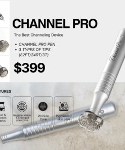 Option 2. #1 Channel Pro Pen NEW Device with 3 Tips  ** 1 Year Warranty #1 Channel Pro Pen NEW Device with 3 Tips ** 1 Year Warranty 1 Year Warranty Channel Pro Pen 2.0 Brand New Device with Metal case ,3 Tips (82FT5 , 24RT5 , 3T5),  Comes with 1 year unconditional warranty! Channel Pro Pen New Device USB Charger Line 82Flower Tip 24Round Tip 3Tip 1 Year unconditional warranty #1 micro channeling pen_