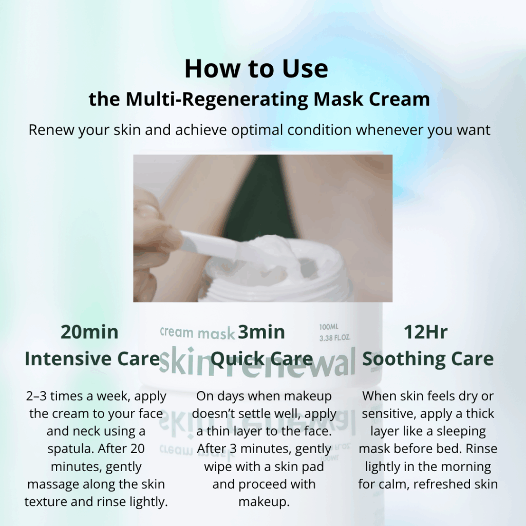 Tender garden Skin Renewal Cream Mask (100ml / 6ml)