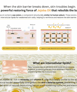 Dr. Sante Elsol Boosting Oil (50ml) Premium Israeli Jojoba Oil 100%, known as the highest grade Unrefined, cold-pressed, and USDA-certified organic Jojoba oil For dry skin, all skin type Dr. Sante Elsol Boosting Oil Ingredient : Israeli Jojoba Oil 100% Dr. SANTE – KOREA NO.1 AESTHETIC BRAND