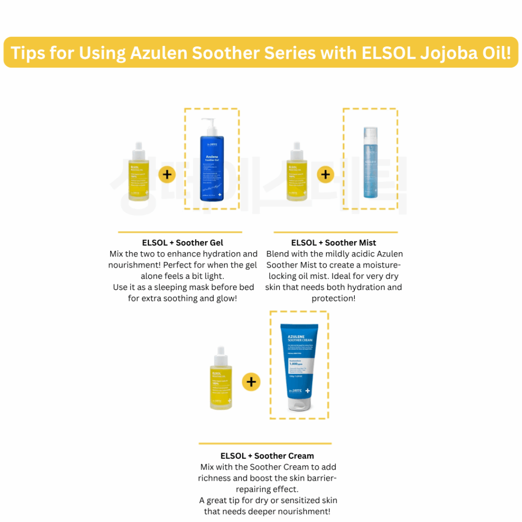 Dr. Sante Elsol Boosting Oil (50ml) Premium Israeli Jojoba Oil 100%, known as the highest grade Unrefined, cold-pressed, and USDA-certified organic Jojoba oil For dry skin, all skin type Dr. Sante Elsol Boosting Oil Ingredient : Israeli Jojoba Oil 100% Dr. SANTE – KOREA NO.1 AESTHETIC BRAND