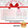 Laperi Perfection Modeling Mask (1 box / 10 treatments)_Soothing / Purifying / Firming Log in or register now to access special pricing. Laperi the nature inspires aesthetic. It is a high-tech modeling mask that does not dry out. It is excellent for hydrating and soothing skin and delivers active ingredients deep into the skin. The Laperi Perfection Modeling Mask is a high-tech facial pack with a special formulation that does not dry for 72 hours. It is used by mixing high-concentration essence gel and high-quality glucose powder without mixing water. Compared to general modeling, it has a very good sense of moisture and cooling, and has excellent adhesion, effectively delivering active ingredients to the depth of the skin. It is convenient because it can be used without weighing, and it is clean because there is no residue left after removal. Laperi Soothing Perfection Modeling Mask (1box /10ea) - Holiday Sale Price - $14 It is a mask that soothes sensitive and dry skin. Borge extract comfortably soothes red and hot skin, and kelp extract moisturizes and smooths the texture of the skin. Laperi Firming Perfection Modeling Mas (1box / 10ea)- Holiday Sale Price - $14 Firming anti-aging mask that sagging and aged skin or stressed skin. Laperi Purifying Perfection Modeling Mask (1box / 10ea)-Holiday Sale Price - $14 This Modeling mask soothes oily and purifies pores.