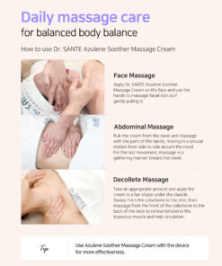 Dr.Sante Azulene Soother Massage Cream (1000ml) body massage, facial massage cream, RF cream, beauty device cream, technique cream
