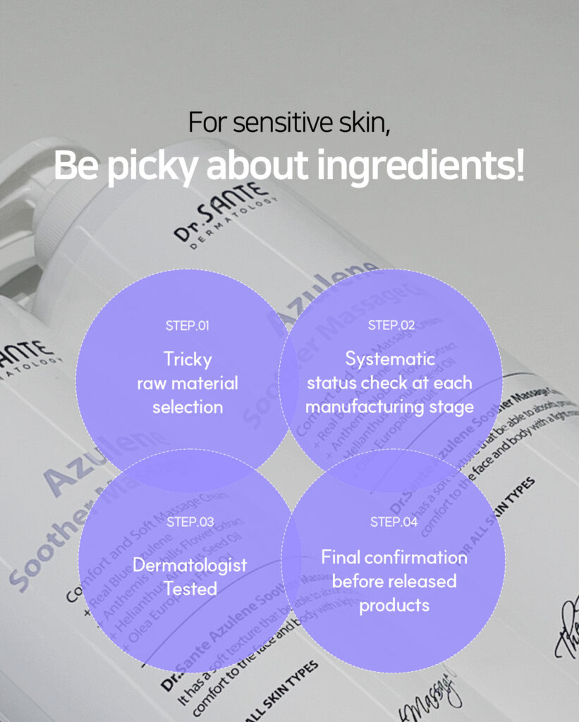 Dr.Sante Azulene Soother Massage Cream (1000ml) body massage, facial massage cream, RF cream, beauty device cream, technique cream