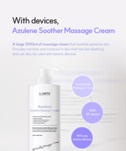 Dr.Sante Azulene Soother Massage Cream (1000ml) body massage, facial massage cream, RF cream, beauty device cream, technique cream