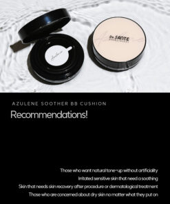 Dr. Sante Azulene Soother BB Cushion (15g) akeup and skincare at the same time! cushion that helps soothe the skin after proceduring ith chamomile flower water and azulene. azulene base, thinlayer cover, healthy skin