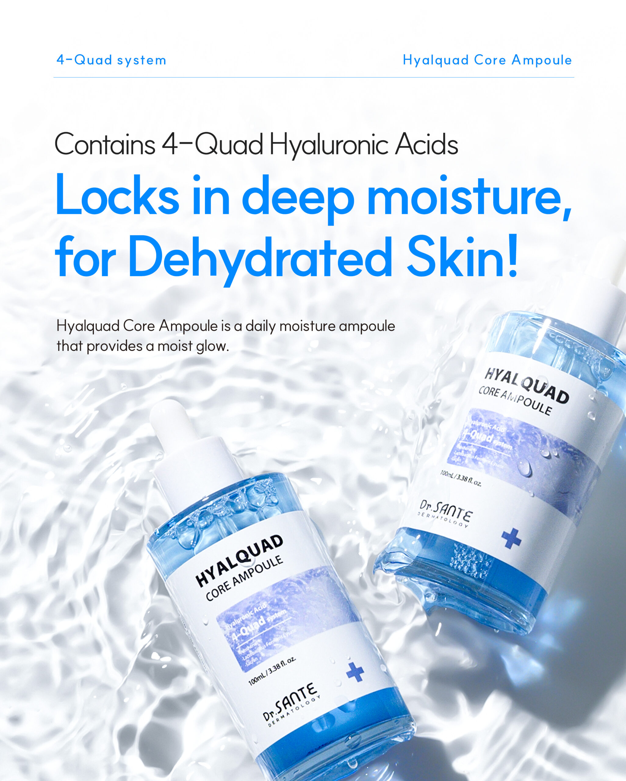 Dr.SANTE Hyalquad Core Ampoule (100ml) - Image 5