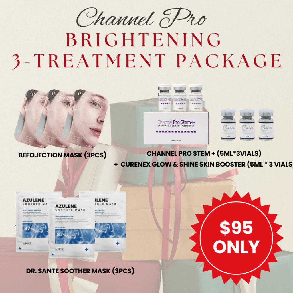 [Holiday Special] Channel Pro Brightening Hyperpigmentation 3-treatment package sale Log in or register now to access special pricing. What is included?