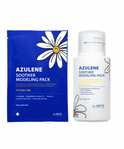 Dr. Sante Azulene Modeling Mask 10 treatment (no.1 8g*10, No.2 80g) Dr. SANTE – KOREA NO.1 AESTHETIC BRAND Since its establishment in 2003, Sante Cosmetic Co., Ltd. has consistently researched and developed the Azulene Soother series for dry skin and the Artemisia AKA series for sensitive skin. It has made e Beautiful skin starts from here. | You’ll hear the difference in your skin – with Dr. SANTE SANTE AZULENE SOOTHER SERIES - AZULENE SOOTHER MODELING PACK Chamomile Flower Water Azulene Formula Instead of purified water, the SANTE Azulene Soother Modeling Pack is formulated with chamomile flower water, a soothing ingredient known for its excellent calming and skin-resting benefits. It delivers deep hydration and comfort to tired, irritated skin. No-Water, Non-Drying Gel Modeling Pack The SANTE Azulene Soother Modeling Pack is a gel-type modeling pack that requires no water. It does not dry out and stays moist until removal, allowing for easy mixing, smooth application, and effortless peel-off. Instant Cooling & Soothing Care – Safe for Sensitive Skin The SANTE Azulene Soother Modeling Pack has completed a total of 11 clinical tests, including an immediate cooling effect test, low-irritation test, sensitive-skin suitability test, and soothing effect test against external irritation. It is a hydrating and calming modeling pack that even sensitive skin can use with confidence. Dr. Sante Azulene Modeling Mask Ingredients: 1.Matricaria Flower Water (79%), Purified Water, Dipropylene Glycol, PEG-75, Glycerin, Arginine, Butylene Glycol, Cellulose Gum, Panthenol, Sodium Chloride, 1,2-Hexanediol, Solanum Melongena (Eggplant) Fruit Extract, Lavandula Angustifolia (Lavender) Flower Extract, Lime Extract, Mangifera Indica (Mango) Fruit Extract, Vanilla Planifolia Fruit Extract, Hamamelis Virginiana (Witch Hazel) Extract, Peony Root Extract, Theobroma Cacao (Cocoa) Extract, Gardenia Florida Fruit Extract, Polyglyceryl-3 Methylglucose Distearate, Sodium Diethylhexyl Sulfosuccinate, PEG-60 Hydrogenated Castor Oil, Hydroxyacetophenone, Caprylic/Capric Triglyceride, Ulmarin, Tetrapotassium Pyrophosphate, Dipotassium Glycyrrhizate, Disodium EDTA, Bisabolol, Fragrance 2.Glucose, Corn Starch, Calcium Sulfate, Matricaria Flower Extract, Betaine, Sodium Hyaluronate, Adenosine, Portulaca Oleracea Extract, Centella Asiatica Extract, Trehalose, Allantoin, Astragalus Membranaceus Root Extract, Aloe Barbadensis Leaf Powder, Potassium Sorbate, Fragrance, Dipotassium Glycyrrhizate
