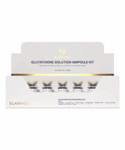 Elanvoll Glutathione Solution Ampoule Kit (5ml*10ea) Helps improve skin elasticity and leaves your complexion looking clearer and brighter. Elanvoll Glutathione Solution Ampoule Kit (5ml × 10 ea) Balance your skin tone for a clearer, more radiant complexion. The Elanvoll Glutathione Solution Ampoule is formulated to support skin radiance, elasticity, and hydration while helping maintain a balanced, healthy-looking skin tone. This advanced ampoule combines glutathione, peptides, amino acids, and moisturizing ingredients to deliver comprehensive skin conditioning care—ideal for both daily use and professional skincare routines. Key Benefits Helps promote a clear, bright-looking skin tone Supports skin radiance and elasticity Enhances hydration and skin conditioning Maintains a healthy, vibrant-looking complexion Features Radiance-Enhancing Care Formulated with Glutathione and Safflower Flower Extract to help support a clear, luminous-looking skin tone Dual Functional Care (Niacinamide + Adenosine) Helps improve skin radiance and elasticity 6-Peptide Complex (including EGF) Copper Tripeptide-1, rh-Polypeptide-4, sh-Polypeptide-16, sh-Polypeptide-22, rh-Oligopeptide-1, sh-Oligopeptide-1 Helps support smoother-looking skin texture and healthy-looking radiance 13 Amino Acid Complex Supports skin hydration and conditioning Hydration & Moisture Synergy Formulated with Hyaluronic Acid, Lecithin, and PCA to help form a comfortable moisturizing barrier Vitamin Care (Biotin) Helps maintain lively, healthy-looking skin condition Key Ingredients Glutathione, Safflower Flower Extract, Niacinamide, Adenosine, 6-Peptide Complex (including EGF: Copper Tripeptide-1, rh-Polypeptide-4, sh-Polypeptide-16,sh-Polypeptide-22, rh-Oligopeptide-1, sh-Oligopeptide-1), 13 Amino Acid Complex, Hyaluronic Acid, Lecithin, PCA, Biotin