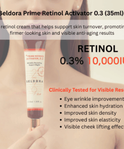Valentine's Day Sale - Beldora Prime Retinol Anti-aging Bundle Login to see special pricing Beldora anti-aging, wrinkle care, fine lines, hyperpigmentation, hydration, elasticity all in one care bundle! Valentine's day special gift set What is included? Beldora prime nutrient toner (200ml) X 1EA Beldora prime revital ampoule (30ml) X 1EA Beldora prime retinol activator_0.3 (35ml) X 2EA- Expires 2026-05-28 