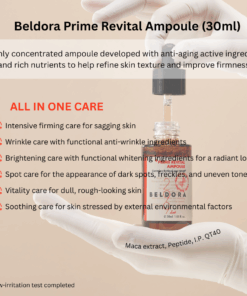 Valentine's Day Sale - Beldora Prime Retinol Anti-aging Bundle Login to see special pricing Beldora anti-aging, wrinkle care, fine lines, hyperpigmentation, hydration, elasticity all in one care bundle! Valentine's day special gift set What is included? Beldora prime nutrient toner (200ml) X 1EA Beldora prime revital ampoule (30ml) X 1EA Beldora prime retinol activator_0.3 (35ml) X 2EA- Expires 2026-05-28 