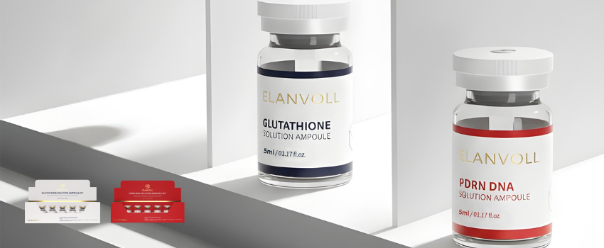ELANVOLL GLUTATHIONE AMPOULE, ELANVOLL PDRN DNA AMPOULE - microneedling serum, microchanneling ampoule, pdrn ampoule, pdrn serum, glutathione serum, glutathione ampoule