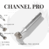 #1 CHANNELING DEVICE, CHANNEL PRO PEN ONLY with 3TIPS Channel Pro Pen USB Charger Line 3 tips (82flower tip, 24 round tip , 3point tip)   #1 CHANNELING DEVICE, CHANNEL PRO PEN ONLY with 3TIPS Microchanneling Pen – Channel Pro Featuring two speed modes and three specially designed tips, customized for different skin concerns—enhance your treatment results. Specialized Tips: 82 Flower Tip: Ideal for the body, facial contours, and rejuvenation care 24 Round Tip: Designed for the scalp, hands, and larger treatment areas with melanocyte concerns 3-Point Tip: Targeted care for melasma, hyperpigmentation, and deep wrinkles Channel Pro significantly reduces downtime and minimizes post-treatment redness, even immediately after the procedure. It creates precise micro-channels solely for serum and ampoule delivery, without causing unnecessary skin damage—maximizing absorption and treatment efficacy. Channel Pro microchanneling protocols