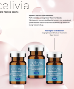 Celivia Root Signal Scalp Booster (5ml * 10vials) A signal-based booster for hair growth support.  Celivia root signal booster is a scalp-focused solution designed to deliver growth-related signals to hair follicles. Low-irritation formula | Fragrance-free | Microchanneling friendly  THE PURE SIGNAL - 90% High-Purity Delivery Contains 90% Leuconostoc-derived Extracellular vesicles (EVs). Maximizes intercellular signaling to precisely deliver active ingredients to target cells. THE ENERGY VITALITY - Root Anchorage & Charge High-concentration blend of Panthenol(1.0%), Caffeine (0.5%), Biotin, and Arginine for immediate scalp vitality CYCLE REBOOT - Growht Phase Extension 8 peptide complex and 2 growth factors actively intervene in the hair cycle to activate growth signals Key functions Extracellular vesicle-based signaling apporach Supports a healthy hair growth environment Focused on signal delivery where hair growth begins Key Ingredients Leuconostoc-derived extracellular vesicles (EVs 90%) - signal delivery Caffein, Biotin, Niacinamide- scalp condition support 8 Peptide complex & growth factors - follicle-related signaling support Beta-glucan & centella extract - scalp calming and protection Ingredients Leuconostoc Extracellular Vesicles, Butylene Glycol, 1,2-Hexanediol, Water, Panthenol, Caffeine, Arginine, Niacinamide, Carbomer, Sodium Hyaluronate, Biotin, Glycerin, Centella Asiatica Leaf Extract, Copper Tripeptide-1, Sodium PCA, Caprylyl Glycol, Potassium Phosphate, Beta-Glucan, Tripeptide-1, Acetyl Hexapeptide-8, Hexapeptide-9, Palmitoyl Pentapeptide-4, Palmitoyl Tetrapeptide-7, Palmitoyl Tripeptide-1, Nonapeptide-1, Disodium Phosphate, Sodium Chloride, sh-Oligopeptide-1, Nonapeptide-29, Methionyl sh-Polypeptide-3, Decapeptide-40, Potassium Chloride