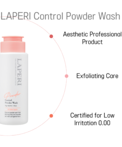 Laperi Control Powder Wash (50g) Enzyme deep cleanser Deep Cleansing + Exfoliation + Hydration Retention + Soothing Care → 4-in-1 Cleansing System #PoreCleansing #SmoothSkin #GentleExfoliation Hygienic one-touch cap for enhanced portability, convenience, and cleanliness Ultra-fine powder particles for gentle exfoliation Adjust the consistency to use as an enzyme mask for intensive care Key Ingredients 3 Enzyme Complex: Protease, Papain(papaya), Bromelain(pineapple) (Generally safe, but excessive use may cause mild irritation or dryness on very sensitive skin) Sodium Cocoyl Isethionate: Enhances cleansing power and foam 17 Amino Acids: Help maintain moisture and reduce tightness Silica: Refines skin texture and smooths unevenness Glyic Acid: Helps soothe skin and maintain moisture balance 6 Plant-Derived Extracts: Bilberry Fruit Extract, Lemon Extract, French Maritime Pine Bark Extract, Sugar Maple Extract, Enantia Chlorantha Bark Extract, Orange Extract Enantia Chlorantha Bark Extract + Oleanolic Acid: Sebum and exfoliation care Iceland Moss Extract: Antioxidant support Calamine + Mannitol: Help soothe the skin French Maritime Pine Bark Extract: Supports antioxidant care, skin elasticity, and protection Recommended Skin Types Oily / Acne-Prone / Combination Skin How to Use Dispense a coin-sized amount and lather well with lukewarm water. Gently massage onto the skin, then rinse thoroughly. If wearing makeup, use a cleansing milk as the first step, followed by the Control Powder Wash as a second cleanse.