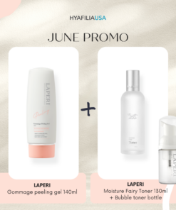 [SALE] Laperi Gommage Peeling Gel (140ml) + Laperi Moisture Fairy Toner (130ml) +bubble toner bottle