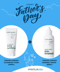 Father's day Special - Tender Garden Cleansing Foam + Essence Cream Tender garden Extra Purifying Cleansing Foam (120ml) Tender Garden Skin Renewal Essence Cream (80ml) Give Dad the gift of Glowtox. Start with gentle, hydrating cleansing using Tender Garden Cleansing Foam, followed by a lightweight Essence Cream that delivers lasting moisture without feeling heavy. Moisture Cleansing Without Inner Tightness.