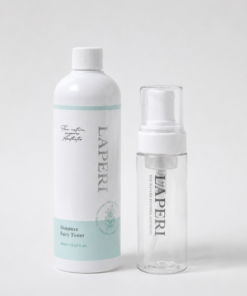 Laperi Moisture Fairy Toner 480ml / 130ml + Free bubble toner bottle Laperi is a professional aesthetic skincare brand that captures the safe, stable, pure, and harmless energy of nature. Elevate your skin’s natural power with Laperi’s professional skincare solutions. Laperi Moisture Fairy Toner 480ml / 130ml + Free 30ml empty bubble toner bottle A highly moisturizing bubble toner containing 10-fold hyaluronic acid and fresh Centella Asiatica extract. The soft foam non-irritatingly calms the skin and deeply hydrates layer by layer, perfect for sensitive skin care. Soft, airy bubbles melt gently into the skin. Quickly calming and soothing even the most sensitive skin This product can be used as both watery type toner and bubble toner Ingredients Purified water, seawater, propanediol, 1,2-hexanediol, silver grass extract, trehalose, propolis extract, Glycine soja (soybean) sprout extract, Ziziphus jujuba (jojoba) seed extract, Centella asiatica flower oil, Salvia oil, camellia oil, betaine, C12-14 pareth-12, butylene glycol, sodium stearate, citric acid, disodium EDTA, dimethylsilanol hyaluronate, hydrolyzed sodium hyaluronate, hydrolyzed hyaluronic acid, sodium hyaluronate crosspolymer, hydroxypropyltrimonium hyaluronate, sodium acetylated hyaluronate, sodium hyaluronate dimethylsilanol, ethylhexylglycerin, citronellol, geraniol, linalool