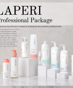 Laperi Professional Package (9 items+ free bubble toner bottle) Login to professional account to see special pricing Laperi is a Korean professional aesthetic skincare inspired by nature.  Korea's no.1 small-face aesthetic franchise shops are using Laperi under strict standards and expertise of professional estheeticians. Laperi aims to enhance customer's skin healthier while building trust. Laperi's value lies in helping transform life itself-making it healthier, brighter, and more radiant. Experience the skincare trusted by leading Korean esthetic professionals. Laperi Professional Package (9 items+ free bubble toner bottle) brings together essential back-bar sizes designed for daily facial treatments, making it easy to introduce LAPERI into your treatment room. ✔ Trusted by professional esthetic clinics in Korea ✔ Used by leading esthetic franchises ✔ Professional back-bar sizes ✔ Exclusive package pricing What is included? 1 Purest Lip & eye Remover (210ml) 2..Relief Cleansing Milk (250ml) 3. Perfect Cleansing Gel (200ml) 4. Gommage Peeling Gel (140ml) 5. Control Powder Wash (50g) 6. Moisture Fairy Toner (480ml) + Free Bubble Toner Bottle 7. Moisture Fairy Ampule (480ml) 8. Calming Phyto Gel (480ml) 9. Moisture Fairy Cream (100ml)