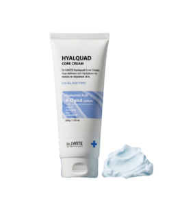 Dr.Sante Hyalquad Core Cream 200g Login to see professional pricing Dr. Sante Hyalquad Core Cream is a deeply nourishing moisturizer that strengthens the skin’s moisture core with an advanced dual-moisture barrier. It helps prevent moisture loss while sealing in long-lasting hydration, leaving the skin soft, smooth, and comfortably supple. Product Features Provides a dual-moisture coating to lock in hydration and minimize water loss. Delivers rich, non-drying moisture with TE HA Complex and eight types of hyaluronic acid. Contains Sacran to form a natural protective film on the skin. Infused with NAD+ and Resveratrol to help revitalize tired-looking skin and restore a healthy glow. Enhanced with Ceramide NP for up to 100 hours of lasting hydration. Key Ingredients TE HA Complex, Sacran, Resveratrol, NAD+, Ceramide NP, Squalane, Shea Butter, and 8 Types of Hyaluronic Acid. How to use Dr.Sante Hyalquad Core Cream After cleansing, refine your skin texture with toner & ampoule to create a moisture base Take an appropriate amount, gently spread it along the skin texture, and let it absorb.   TIp  On areas where you feel dryness, layer a small amount 2-3 times along the skin texture to form an even more reliable moisturizing barrier Dr.Sante Hyalquad Core Cream Ingredients Water, Butylene Glycol, Caprylic/Capric Triglyceride, Glycerin, Glycereth-26, Hydrogenated Polyisobutene, Cetearyl Olivate, Sorbitan Olivate, Dimethicone, Synthetic Wax, Cetearyl Glucoside, Squalane, Butyrospermum Parkii (Shea) Butter, Phenyl Trimethicone, Xylitylglucoside, Anhydroxylitol, Xylitol, Glucose, Ceramide NP, Rosa Damascena Flower Water, Nicotinamide Adenine Dinucleotide, Resveratrol, Aphanothece Sacrum Polysaccharides, Hydrolyzed Vegetable Protein, Kluyveromyces Extract, Lactobacillus Ferment Lysate, Saccharomyces Ferment Lysate Filtrate, Camellia Japonica Flower Extract, Camellia Japonica Seed Extract, Camellia Japonica Seed Oil, Paeonia Lactiflora Extract, Sodium Hyaluronate, Hydroxypropyltrimonium Hyaluronate, Sodium Acetylated Hyaluronate, Hydrolyzed Hyaluronic Acid, Sodium Hyaluronate Crosspolymer, Hydrolyzed Sodium Hyaluronate, Hyaluronic Acid, Potassium Hyaluronate, Gardenia Florida Fruit Extract, Coccinia Indica Fruit Extract, Melissa Officinalis Leaf Extract, Polyglyceryl-2 Isostearate/Dimer Dilinoleate Copolymer, Acrylates/C10-30 Alkyl Acrylate Crosspolymer, Methylpropanediol, Coco-Caprylate/Caprate, Cetearyl Alcohol, Glyceryl Stearate, Arginine, Xanthan Gum, Microcrystalline Wax, Caprylyl Glycol, Pentylene Glycol, Caprylhydroxamic Acid, 1,2-Hexanediol, Maltodextrin, Ethylhexylglycerin, Disodium EDTA, Fragrance.