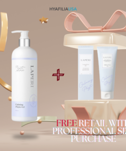 Laperi Calming Phyto Gel (480ml) + FREE (150ml) Log in or register now to access special pricing. Laperi Calming Phyto Gel (480ml) + FREE Laperi Calming Phyto Gel (150ml) Purchase a Professional Size & Receive a FREE Retail Product! Gentle Calming Gel to soothe and relieve sensitive skin CALM, COOL & HYDRATE A Soothing Gel for Red, Sensitive, and Stressed Skin Specially formulated to comfort irritated, overheated skin, this soothing gel helps restore a healthy-looking complexion. Feverfew Extract helps calm visible redness and discomfort caused by external stressors. Deep Sea Water Minerals replenish essential minerals while leaving skin soft, smooth, and refreshed. Organic Centella Asiatica Extract helps support the skin's natural recovery process and promotes a healthier-looking complexion. Aloe Vera Leaf Water, naturally rich in vitamins A, C, D, E, and B12, delivers long-lasting hydration to tired, dehydrated skin. Guaiazulene helps strengthen the skin barrier while providing soothing care for sensitive skin. Reveal calm, hydrated, and healthy-looking skin with every application. Laperi Calming Phyto Gel (480ml / 150ml) Ingredients Water (Aqua), Glycerin, 1,2-Hexanediol, Methylpropanediol, Pentylene Glycol, Ficus Carica (Fig) Fruit Extract, Centella Asiatica Extract, Ulmus Davidiana Root Extract, Celosia Cristata Seed Extract, Chamomilla Recutita (Matricaria) Flower Extract, Tanacetum Parthenium (Feverfew) Extract, Aloe Barbadensis Leaf Water, Pelargonium Graveolens Flower Oil, Hydrogenated Lecithin, Salvia Officinalis Oil, Pogostemon Cablin Oil, Citrus Bergamia (Bergamot) Oil, Sodium Carbomer, Ammonium Acryloyldimethyltaurate/VP Copolymer, C12-14 Pareth-12, Panthenol, Butylene Glycol, Sea Water, Disodium EDTA, Ceramide NP, Tocopherol, Guaiazulene, Ethylhexylglycerin, Citronellol, Geraniol, Linalool.